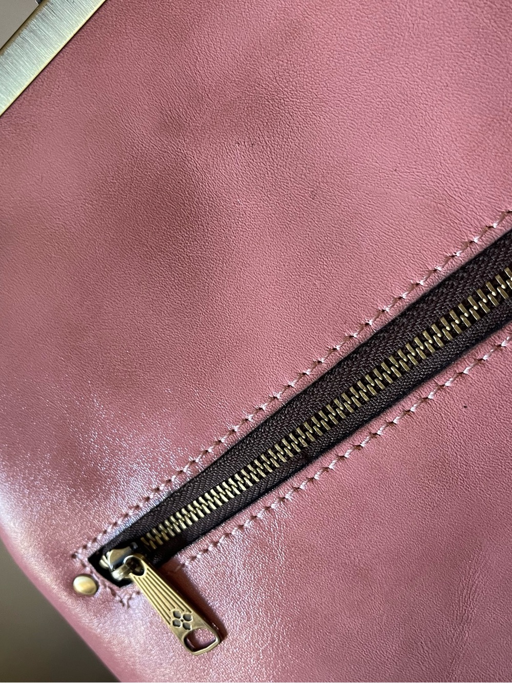 Patricia Nash Pink Embossed Leather Frame Crossbody Bag - Picture 9 of 9